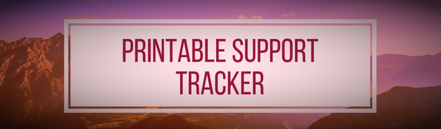 Printable Support Tracker - No Gluten Full Plate